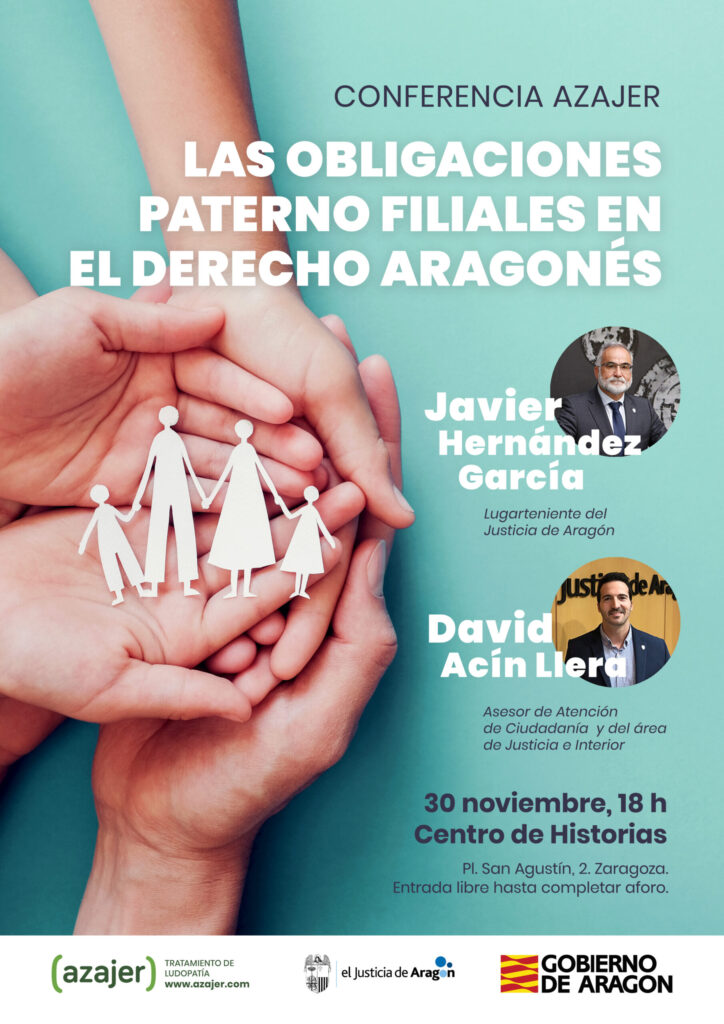 Nueva conferencia!! Las obligaciones paterno filiales en el derecho aragonés